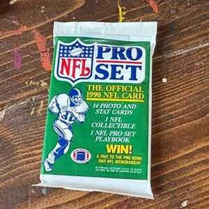 NFL Pro Set Trading Cards - Green and White